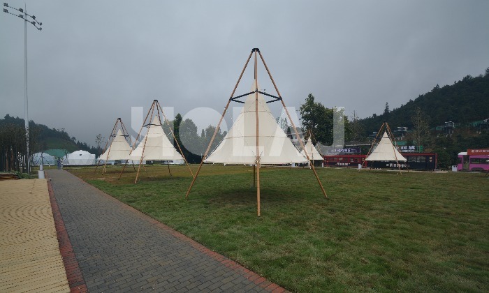 網紅竹節燈籠帳篷