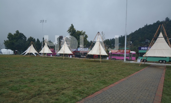 網紅竹節燈籠帳篷